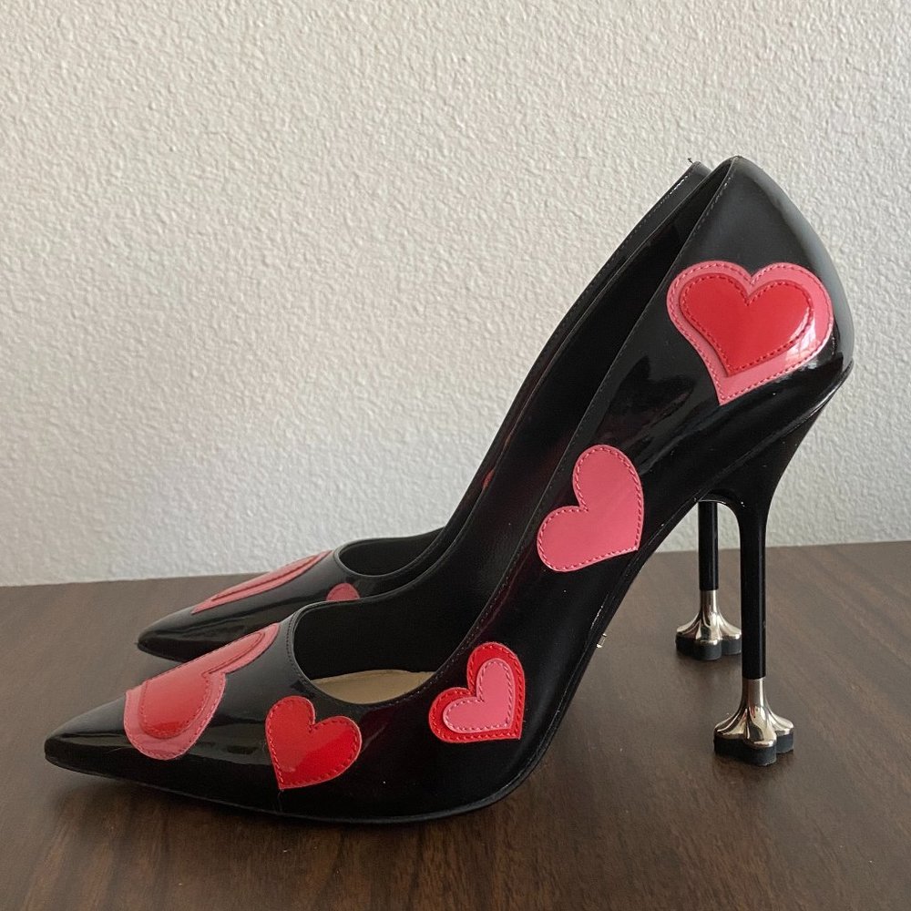 Prada pumps heels with heart